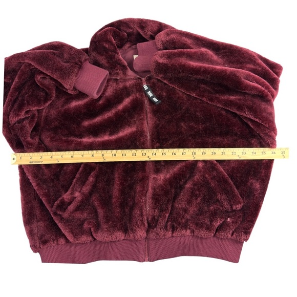 UGG Laken Sherpa Women’s Zip Up Jacket in Rosewood Size Medium - Picture 3 of 10